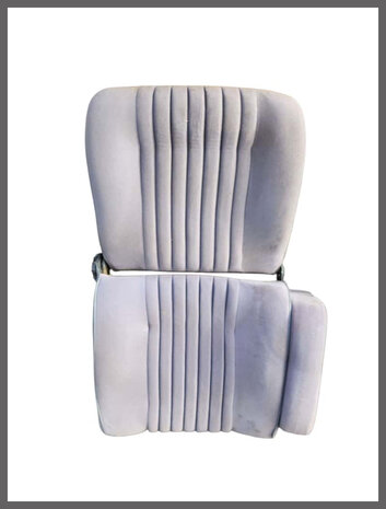 Compleet interieur grijs-blauw stof (gebruikt).