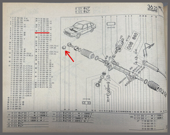 R20-30: Silentbloc stuurhuis oog (New Old Stock). 