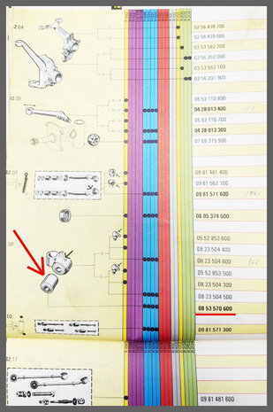 R1090 Dauphine: Silentbloc ophanging (New Old Stock). 