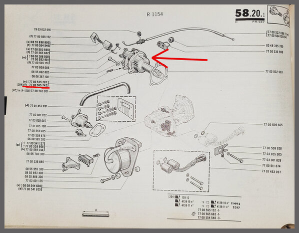 Regelaar automaatbak (New Old Stock).