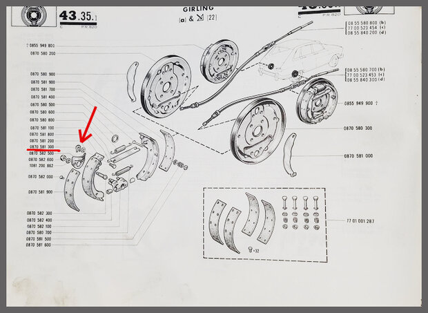 Borgklem remschoengaffel (​​​​​​​New Old Stock).