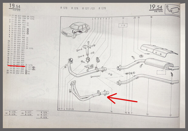 R20-30: Uitlaat-vlampijpje (New Old Stock).
