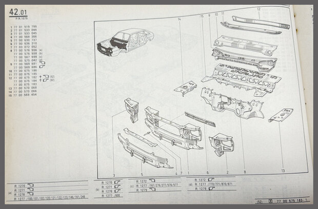 R20-R30 Frontplaat (New Old Stock).