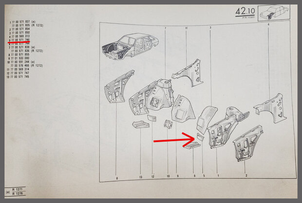 R20-30: Goutti&egrave;re gauche (New Old Stock).