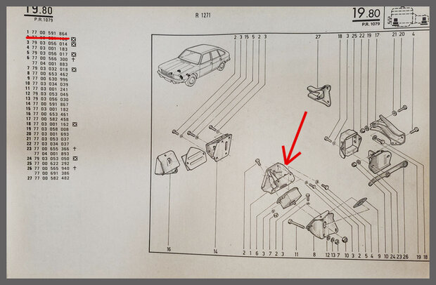 R20: Silent-bloc motor (New Old Stock).