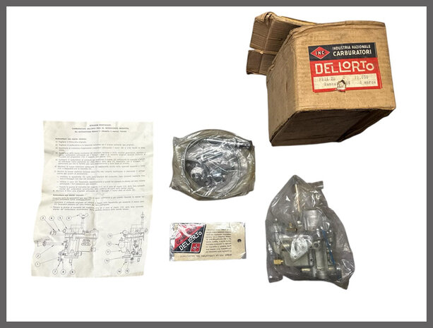 R4: Carburetor set Delorto FRGA 28 19.050 (New Old Stock)