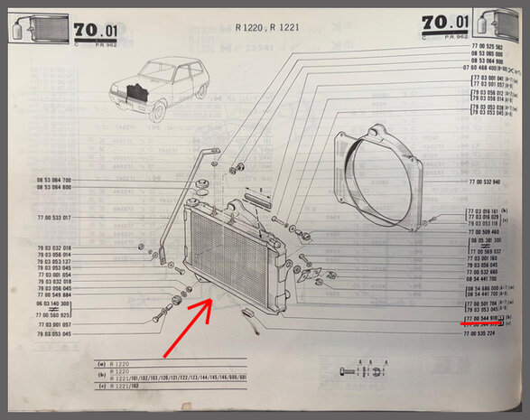 R5: Radiateur (New Old Stock).