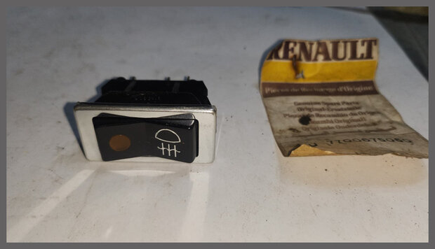 Schakelaar mistlamp (met oranje licht).