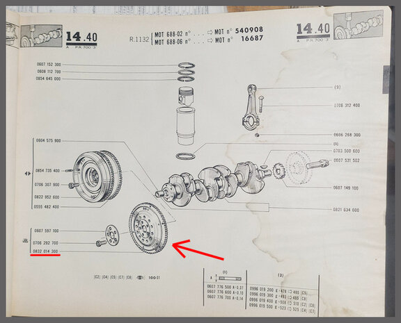 R8-10: Vliegwiel (New Old Stock).