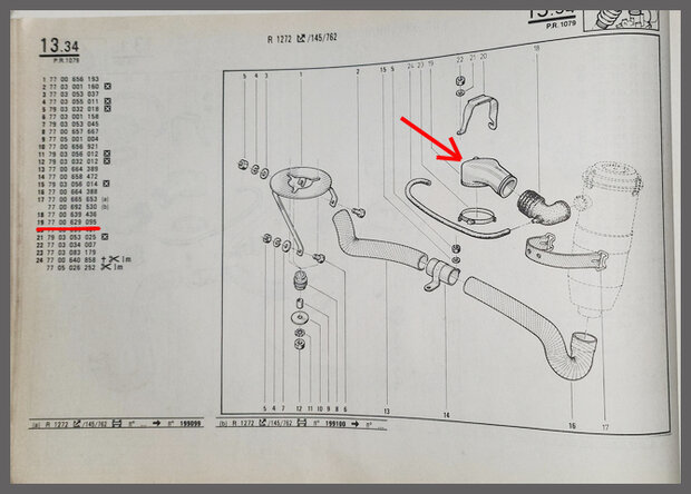 R20-30: Couvercle de caburateur (New Old Stock).