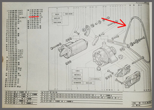 R20-30: Courroie (New Old Stock). 
