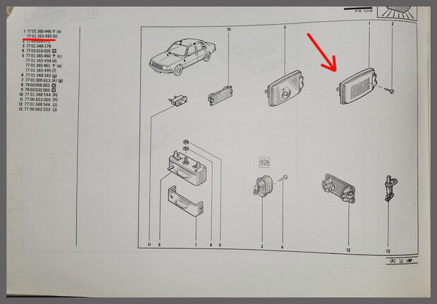 R14,18: Leeslamp huis (New Old Stock).