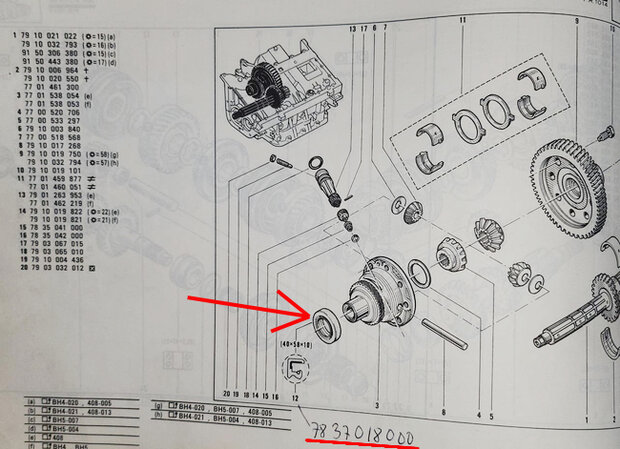 R14 Keerring (40x58x10 mm) (New Old Stock).