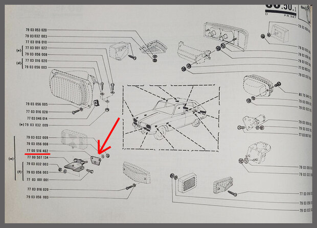 Steun verstraler (New Old Stock)