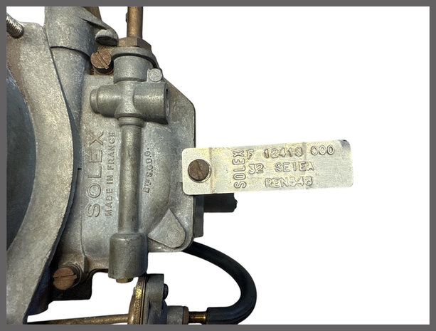 Carburateur Solex 32 SEIEA REN548 (New Old Stock)  (R&eacute;vis&eacute;, Excl: 150 euro in exchange).