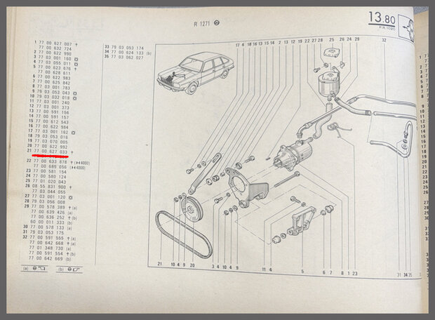 R4,5,20-30: V-snaar (New Old Stock).