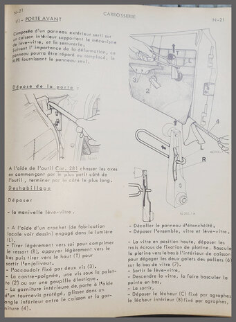 Bevestiging raamslinger (New Old Stock).