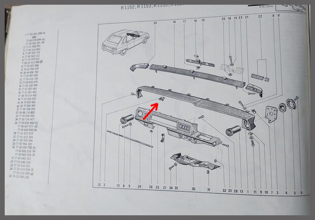 Klem dashboard (New Old Stock).