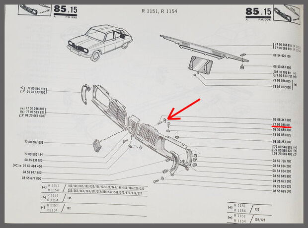 Bevestingingsplaatje (M6) (New Old Stock).