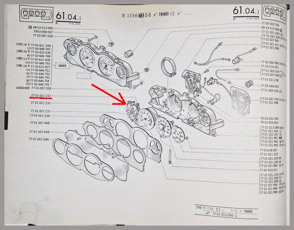 Dashboard meter koelvloeistof temperatuur R16TX