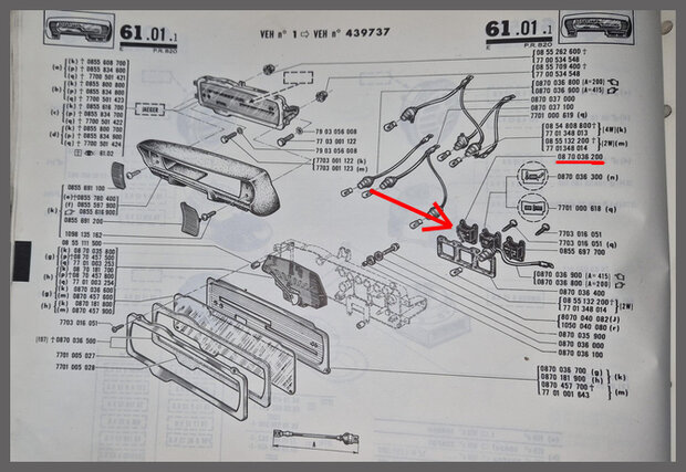 Dashboard meter brandstof verbruik R16 L.