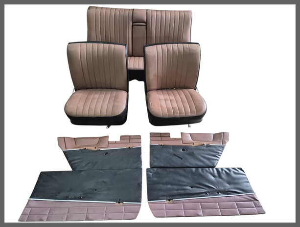 Compleet interieur beige skai (gebruikt).