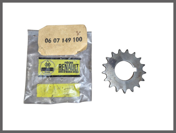 Renault 4,5,6: Krukas tandwiel (New Old Stock).