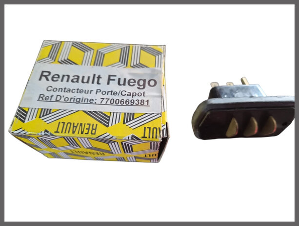 Renault 20-30, Fugeo, Master: Contact schakelaar achterklep (New Old Stock).