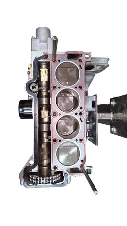 Motorblok R16 TX, type 843 - 1647 cc.