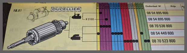 Renault 4CV (21033): Anker startmotor (New Old Stock).