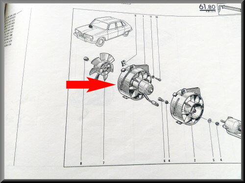 Heater fan (used).