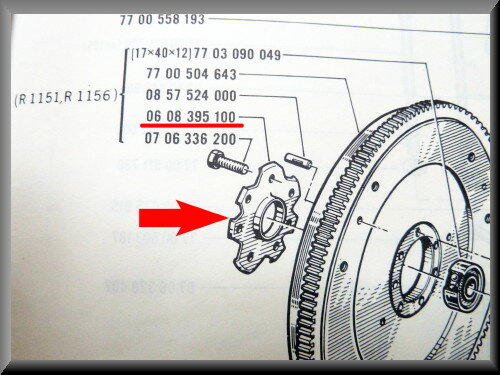 Flywheel lock plate.