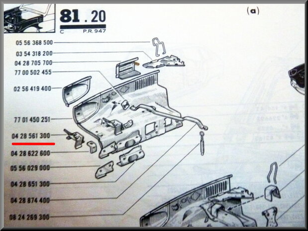 Partie de carrosserie avant.