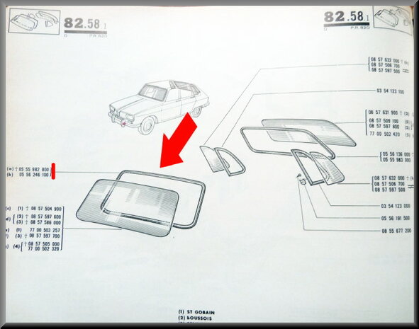 Windshield seal.