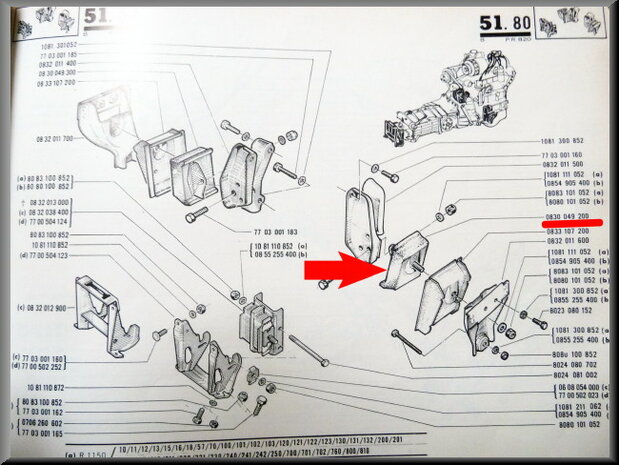 Engine bracket left.