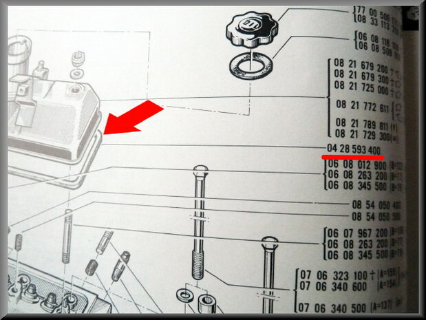 Valve cover gasket R16 L-TL.