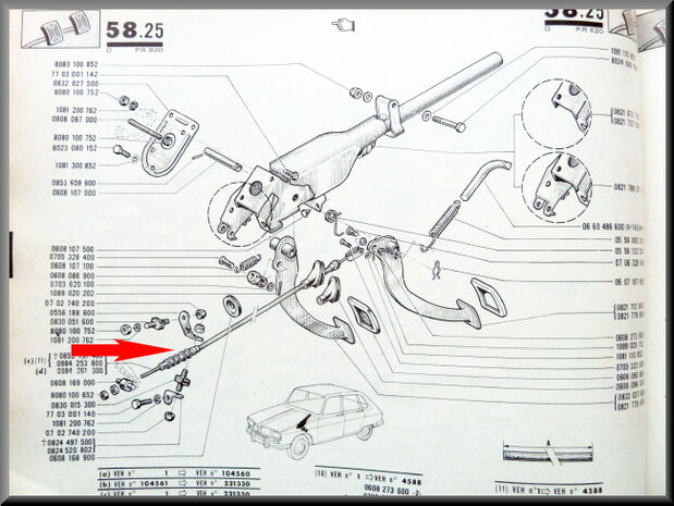 Clutch cable R16 L.