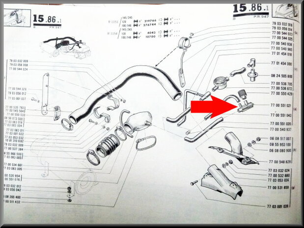 T-link crank house exhausting R16 TS-TX.