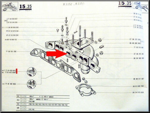 Collecteur R16 TL.