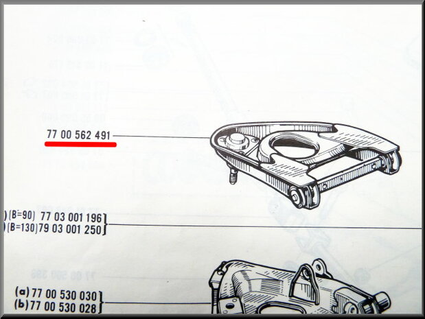 Upper suspension arm on the right. 