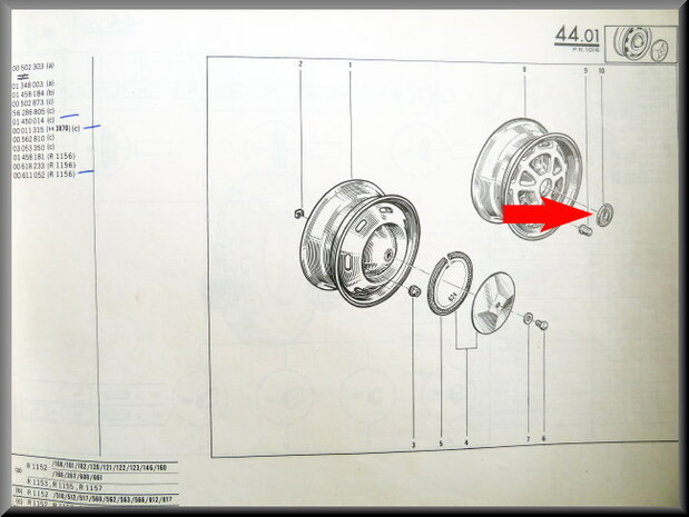 Rims hub cover R16 TX and R4-6-12-14-15-17-18-20-Fuego. 