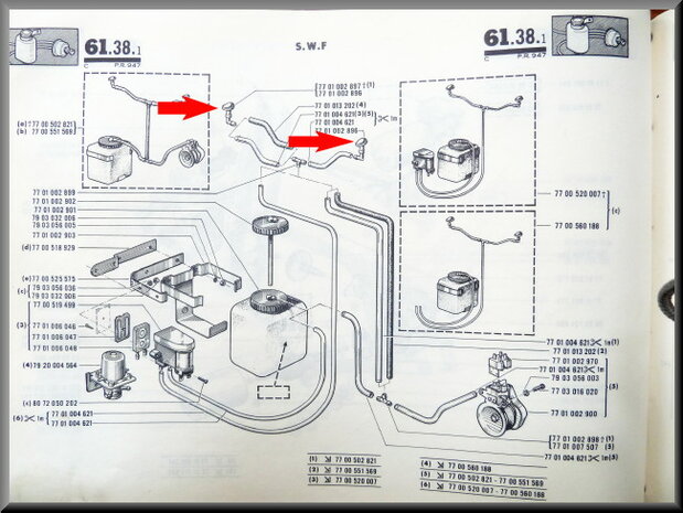 Wiper system nozzle chromium-plates R16 TS.