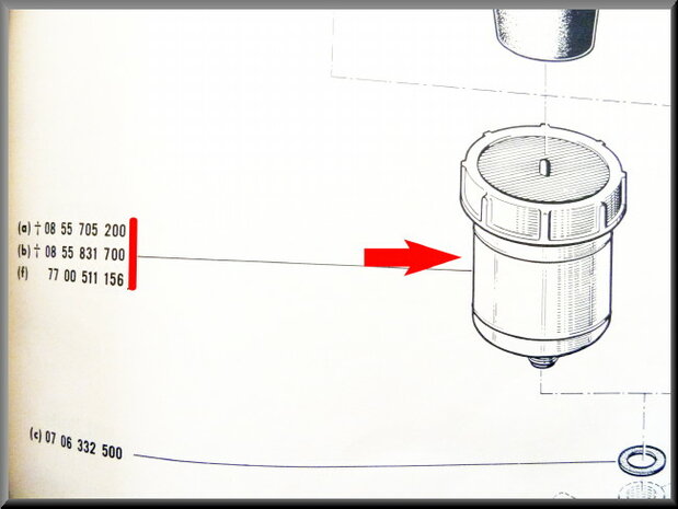 Réservoir de liquide de frein R16 L-TS.