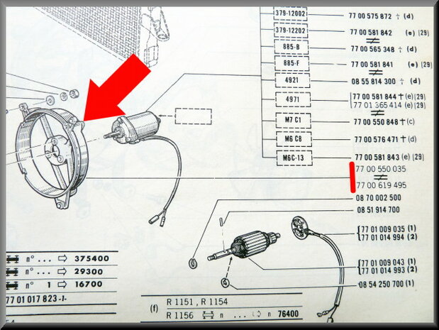 Cadre ventilateur de refroidissement .