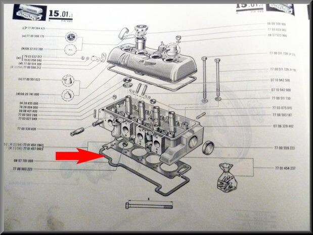 Koppakking R16 TX.