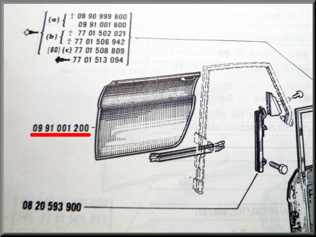 Doorskin rear right.