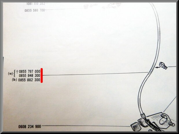 Throttle control cable R16 1150.