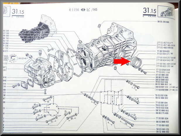 O ring seal gearbox.