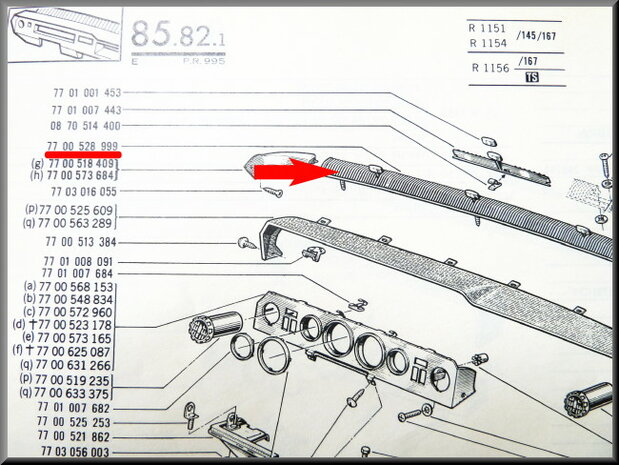 Air jet in the dashboard.