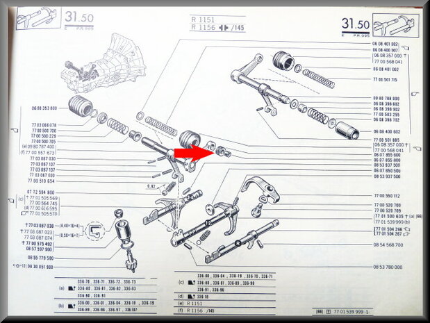 Rubber for gear shift linkages.